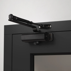 AXA 7505 compact deurdranger met schaararm sluitkracht 2 - zwart