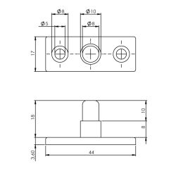 Stelpen - nikkel glans