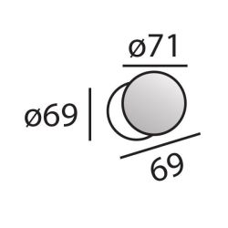 Voordeurknop Pragma - PVD messing