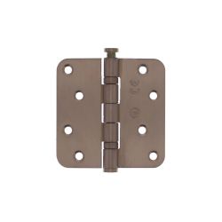 Intersteel kogellagerscharnier afgerond 3.5" (89x89x2,5mm) CE - PVD brons