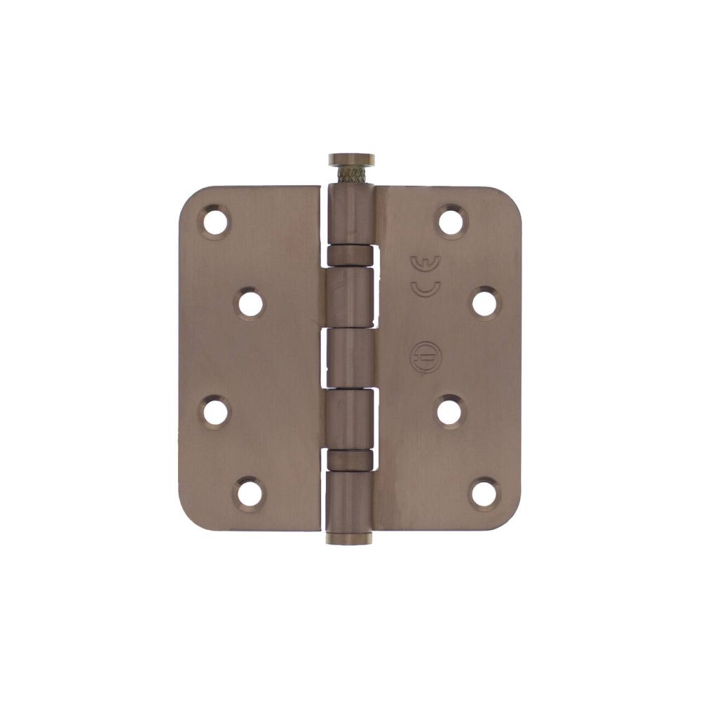 Intersteel kogellagerscharnier afgerond 3.5" (89x89x2,5mm) CE - PVD brons