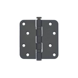 Intersteel kogellagerscharnier afgerond 3.5" (89x89x2,5mm) CE - PVD donker brons