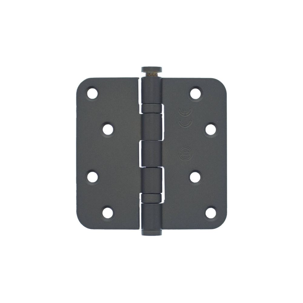 Intersteel kogellagerscharnier afgerond 3.5" (89x89x2,5mm) CE - PVD donker brons