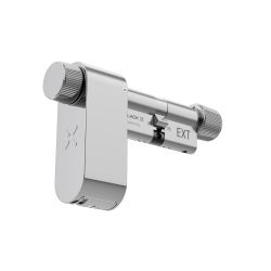 Black X Smart Lock 35/35mm-45/45mm, elektronische cilinder - chroom