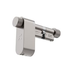 Black X Smart Lock 35/35mm-45/45mm, elektronische cilinder - mat nikkel