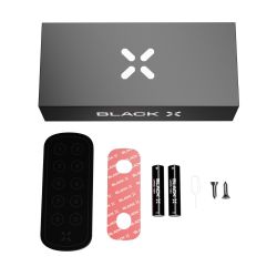 Black X codepaneel ovaal 100x42 mm voor Smart Lock - zwart