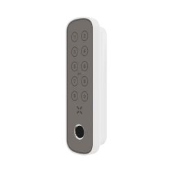 Black X codepaneel+ met vingerafdruk ovaal 138x42 mm voor Smart Lock - wit