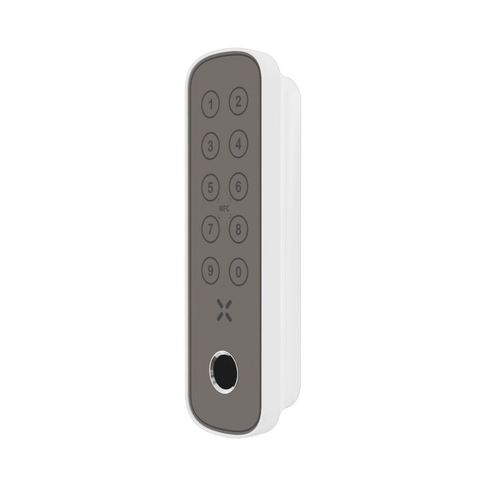 Black X codepaneel+ met vingerafdruk ovaal 138x42 mm voor Smart Lock - wit