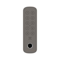 Black X codepaneel+ met vingerafdruk ovaal 138x42 mm voor Smart Lock - wit