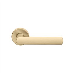 DND Luce deurkruk op rond rozet VIS - satin gold