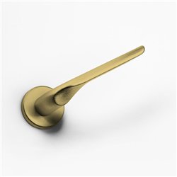 DND Chop deurkruk op rond rozet VIS - satin gold