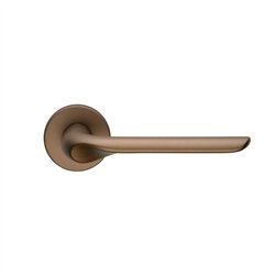 DND Chop deurkruk op rond rozet VIS - pearle bronze