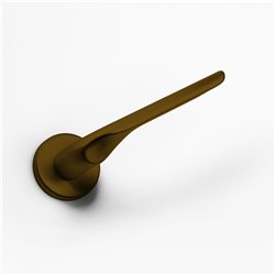 DND Chop deurkruk op rond rozet VIS - pearle bronze