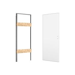 Ermetika xREVERx 210 cm. draaideursysteem honingraat hydro compleet - wit