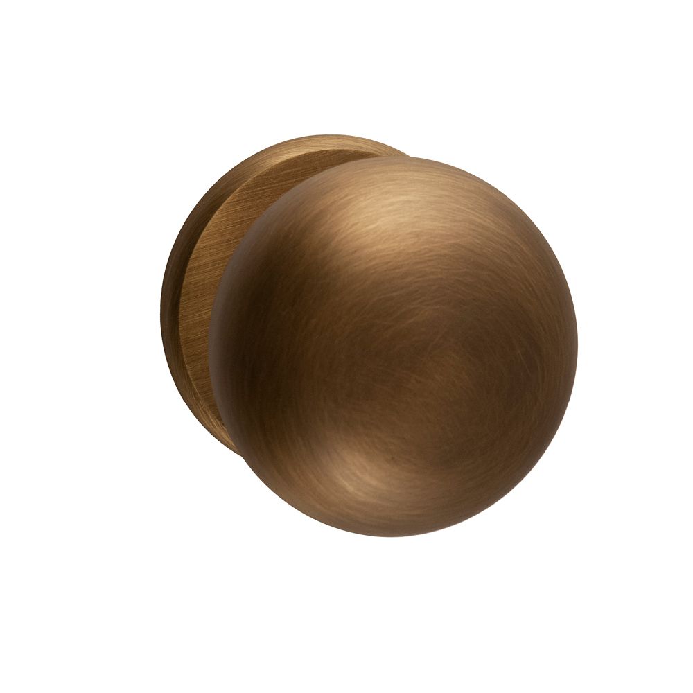 Gatdeel knopkruk IRIS 56/61mm - mat brons