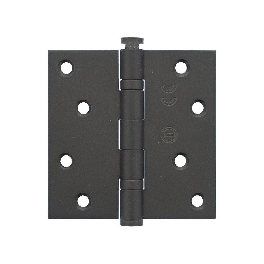 Intersteel kogellagerscharnier recht 3.5" (89x89x2,5mm) CE - PVD donker brons