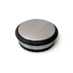 Deurstop vloermodel losse schijf 92x40mm 1,2 kg vrijstaand - RVS finish
