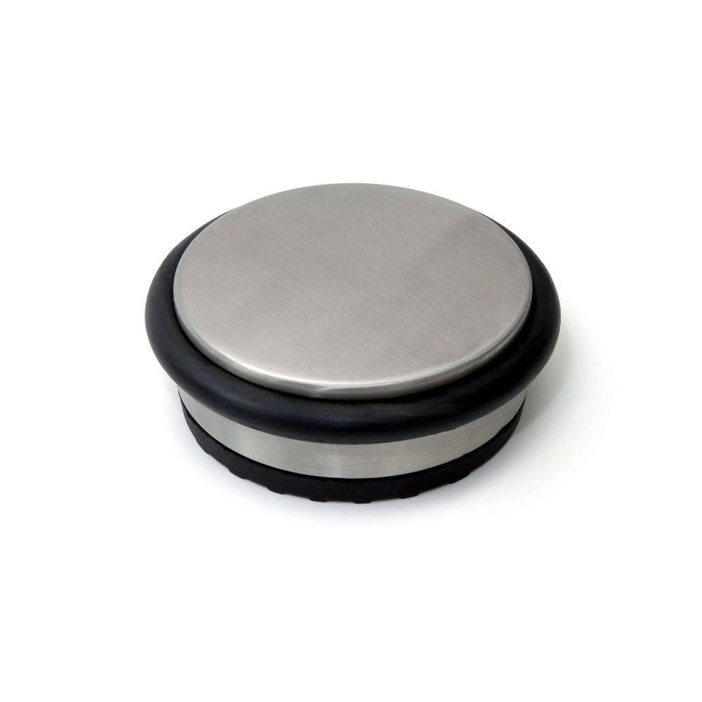 Deurstop vloermodel losse schijf 92x40mm 1,2 kg vrijstaand - RVS finish