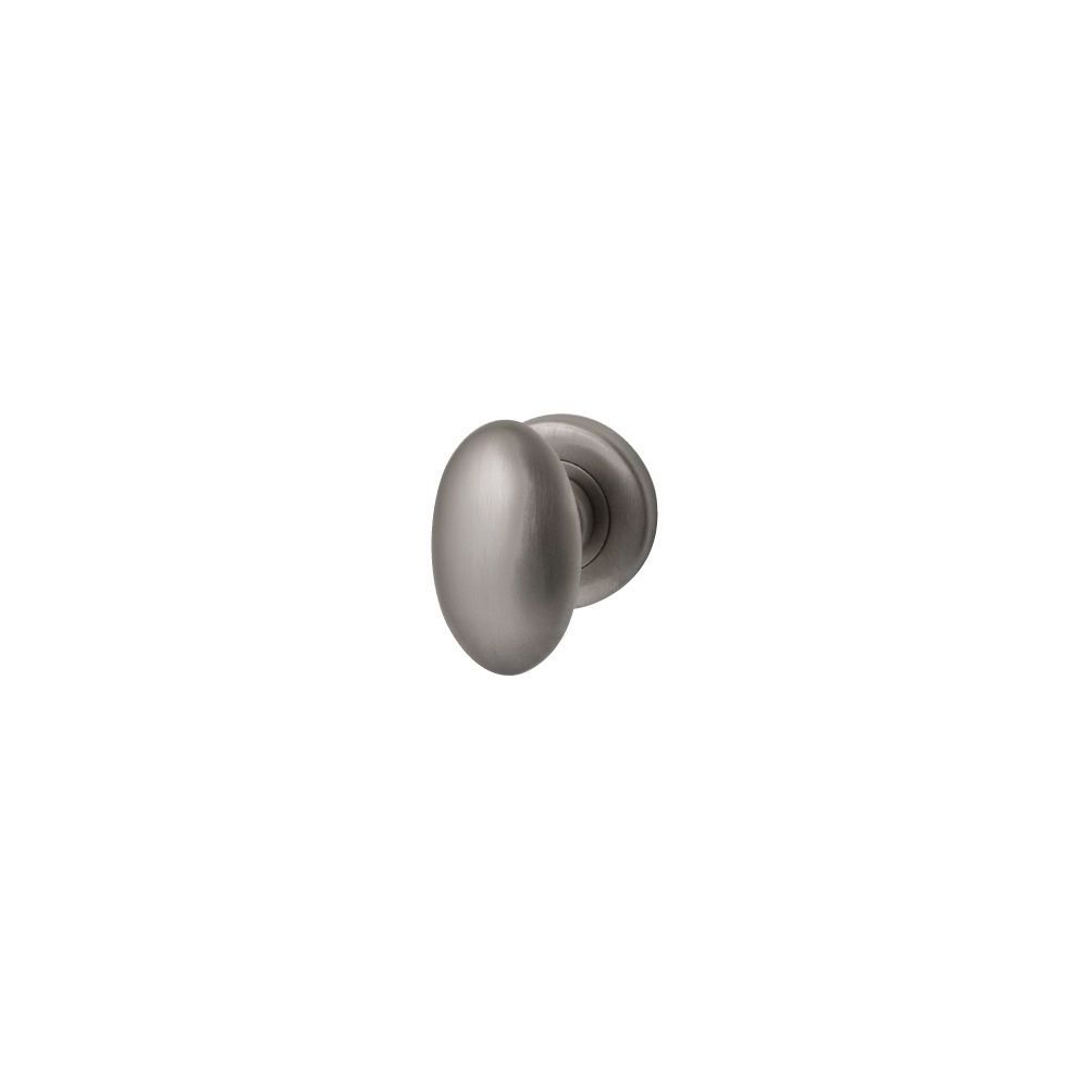 Gatdeel knopkruk Ovo op rond rozet - PVD Inox