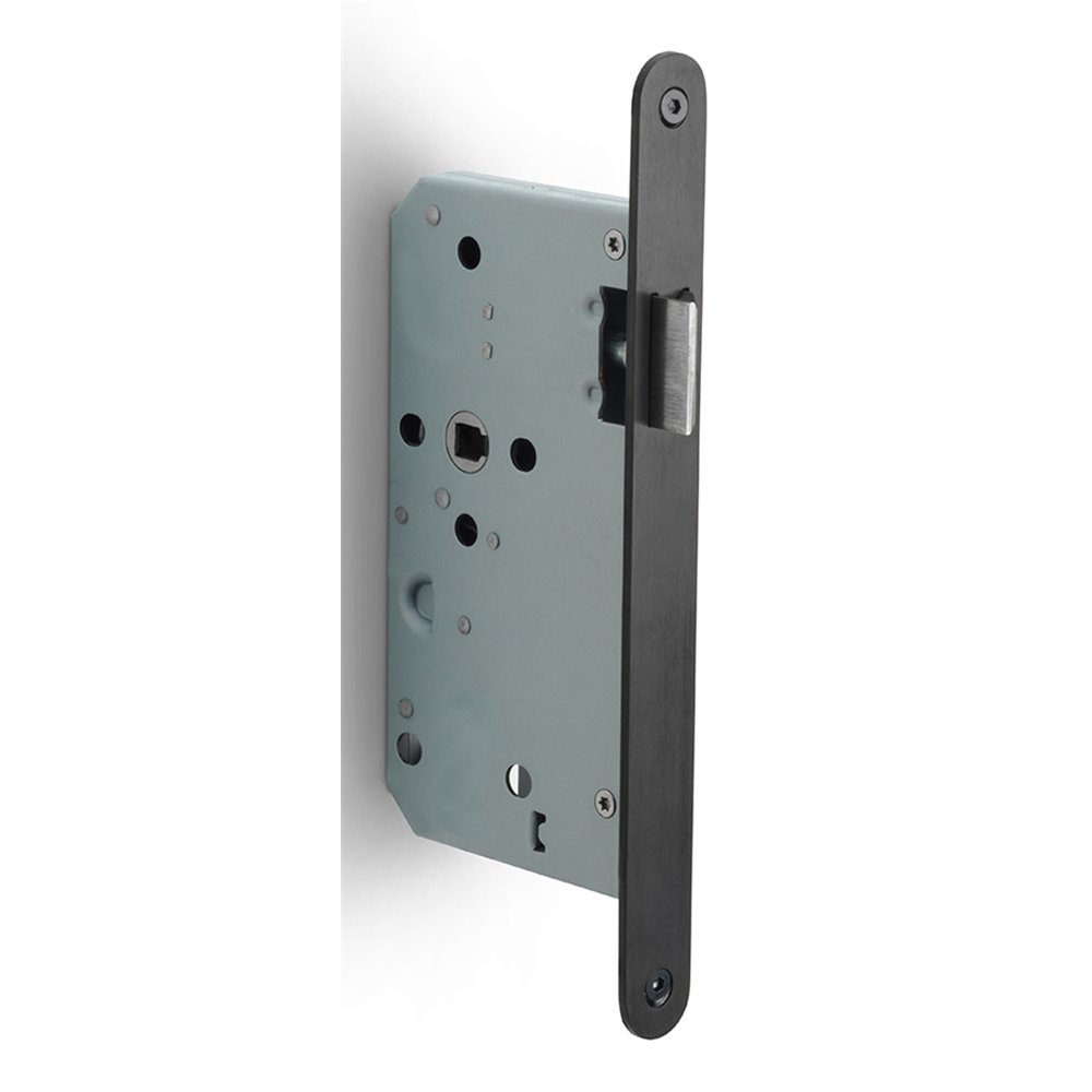 Formani Basics LBLA60-SFC loopdeurslot afgerond doornmaat 60mm - PVD mat zwart/PVD gunmetal
