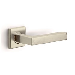 Formani Basics BSQ1-G deurkruk geveerd op vierkant rozet - PVD champagne