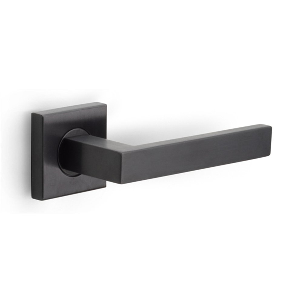 Formani Basics BSQ2-G deurkruk geveerd op vierkant rozet - PVD gunmetal