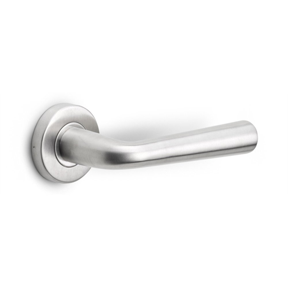 Formani Basics LB10 deurkruk geveerd op rozet - mat RVS