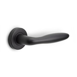 Formani Basics LB18H deurkruk geveerd op rozet - mat zwart