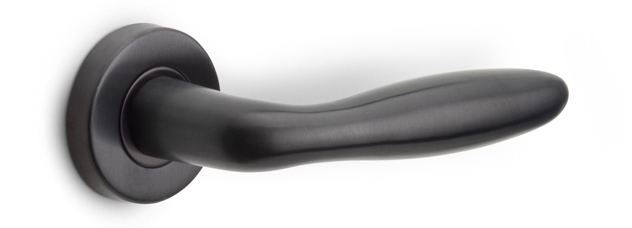 Formani Basics LB18H deurkruk geveerd op rozet - PVD gunmetal