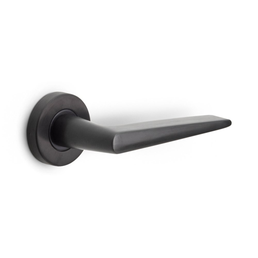 Formani Basics LB21H deurkruk geveerd op rozet - PVD gunmetal