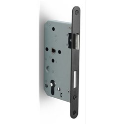 Formani Basics LBLA60-Y72 cilinderslot afgerond doornmaat 60mm - PVD mat zwart/PVD gunmetal
