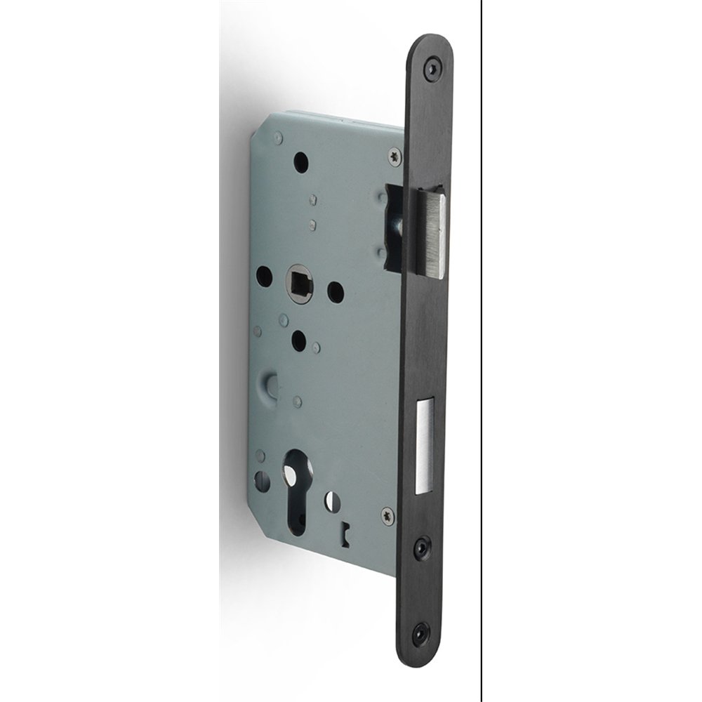 Formani Basics LBLA60-Y72 cilinderslot afgerond doornmaat 60mm - PVD mat zwart/PVD gunmetal