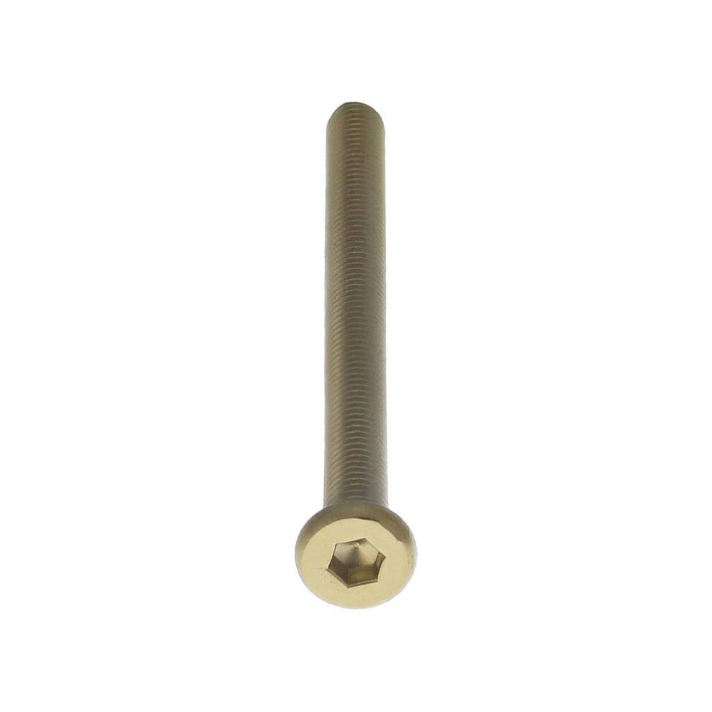 Intersteel bout 6-kant M6x80mm tbv SKG3 schild voor deurdikte 65-69mm - PVD messingkleur