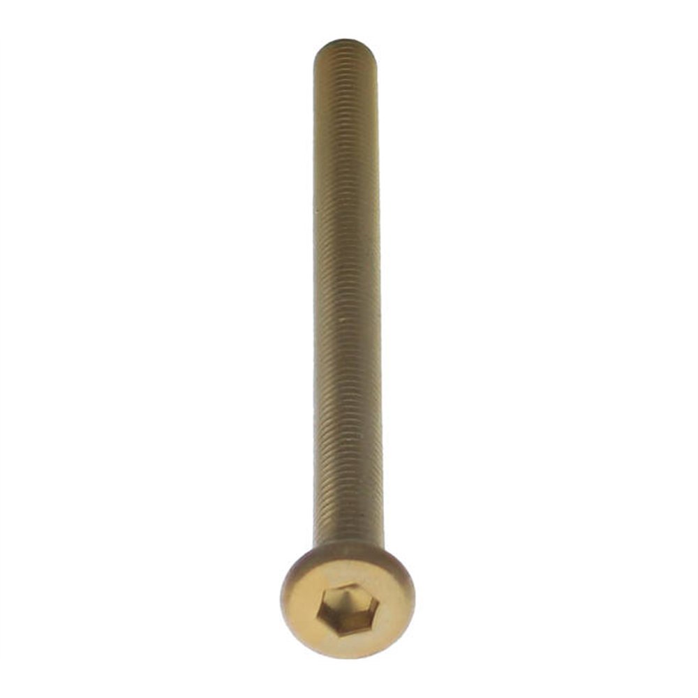 Intersteel bout 6-kant M6x90mm tbv SKG3 schild voor deurdikte 75-79mm - PVD messing getrommeld