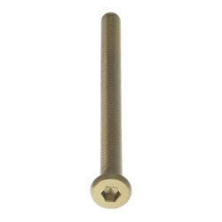 Intersteel bout 6-kant M6x90mm tbv SKG3 schild voor deurdikte 75-79mm - PVD messingkleur