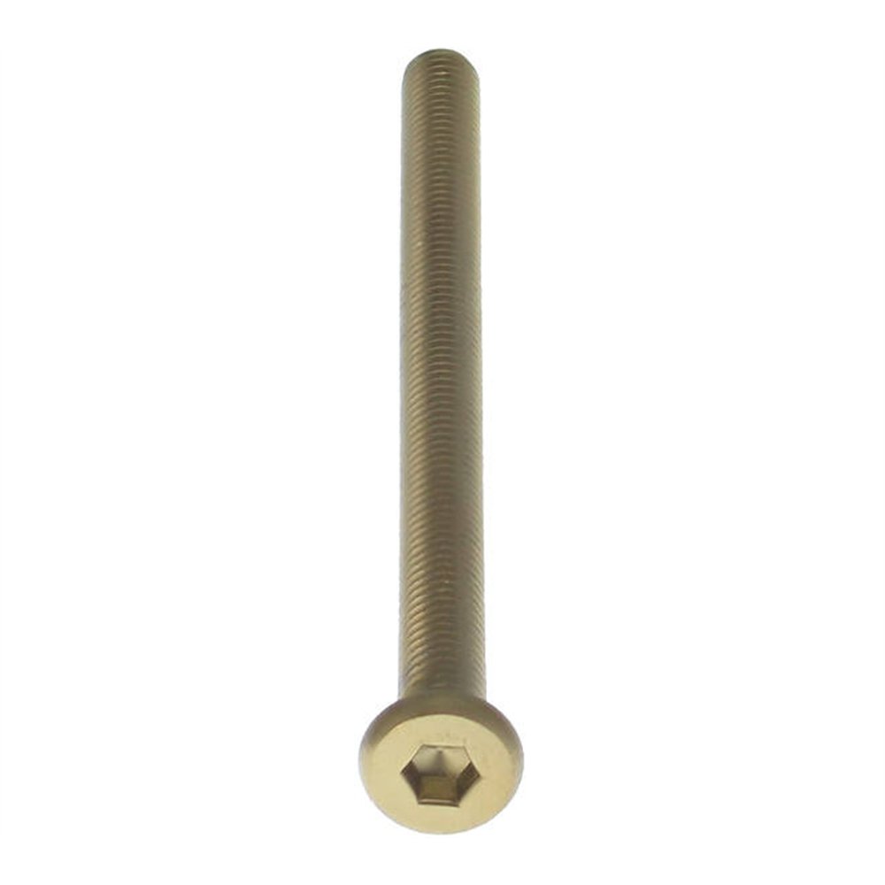 Intersteel bout 6-kant M6x90mm tbv SKG3 schild voor deurdikte 75-79mm - PVD messingkleur