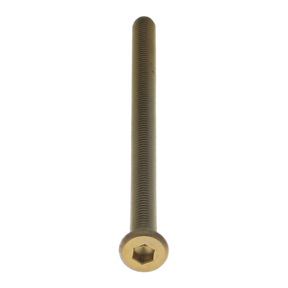 Intersteel bout 6-kant M6x100mm tbv SKG3 schild voor deurdikte 85-89mm - PVD messing getrommeld