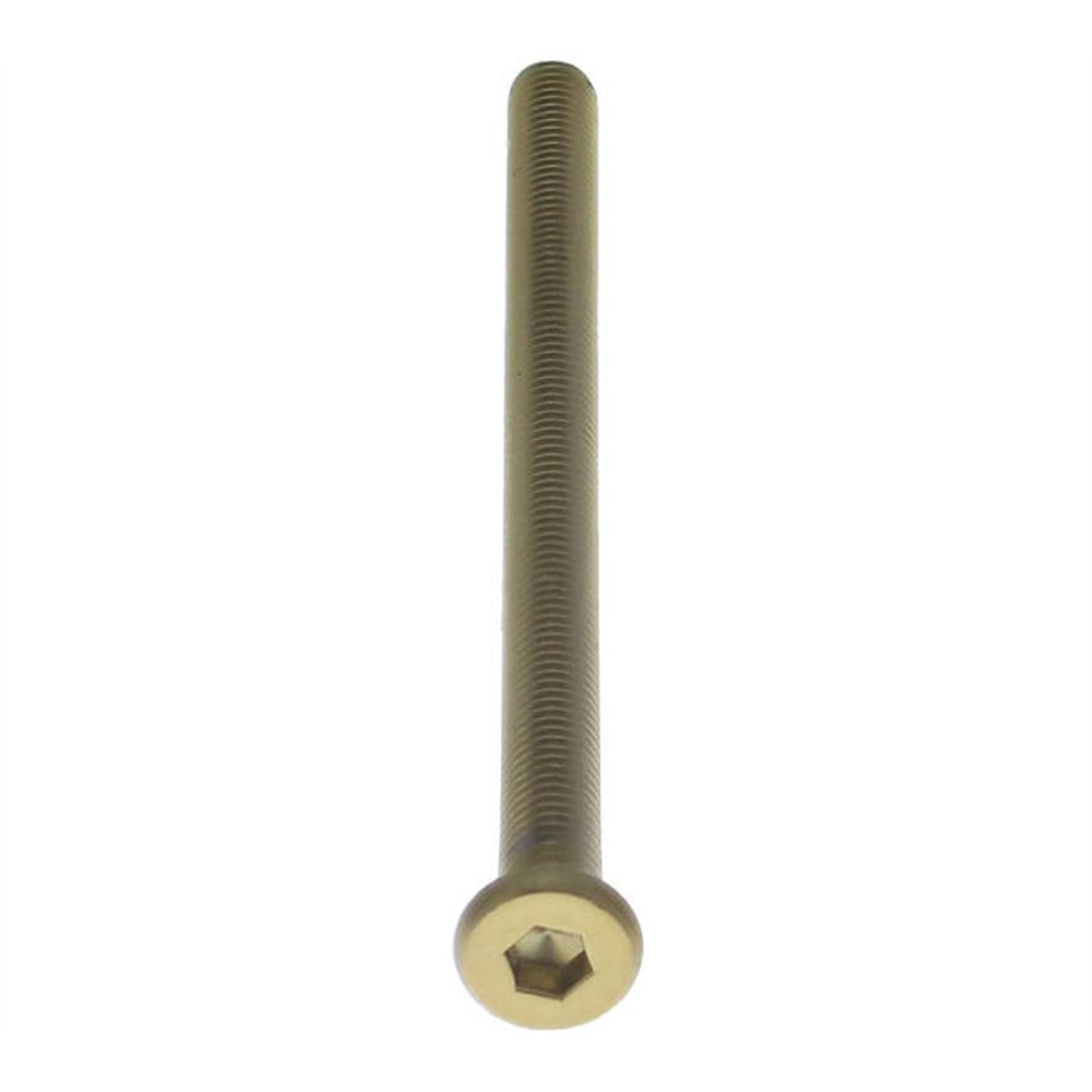 Intersteel bout 6-kant M6x100mm tbv SKG3 schild voor deurdikte 85-89mm - PVD messingkleur