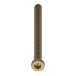 Intersteel bout 6-kant M6x80mm tbv SKG3 veiligheidsrozetten voor deurdikte 67-69mm - PVD messing getrommeld