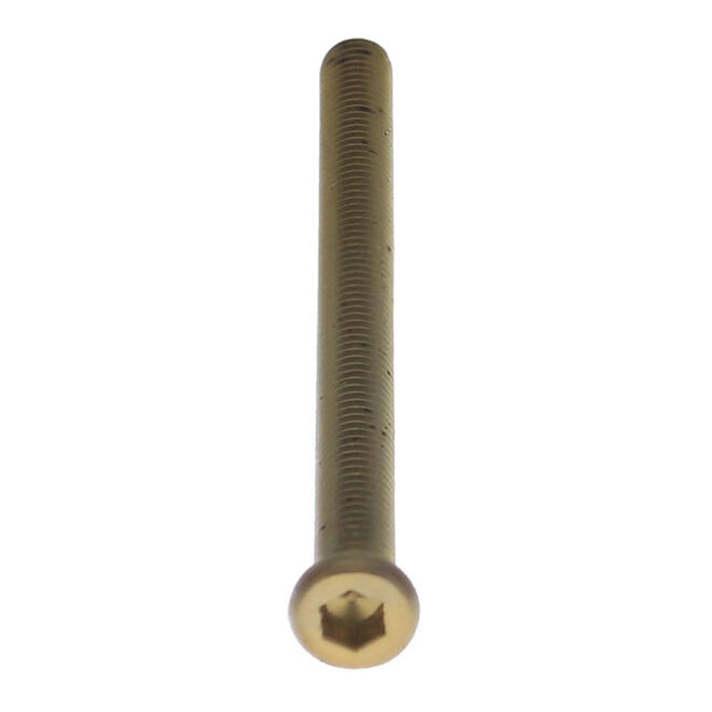 Intersteel bout 6-kant M6x80mm tbv SKG3 veiligheidsrozetten voor deurdikte 67-69mm - PVD messing getrommeld