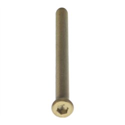 Intersteel bout 6-kant M6x80mm tbv SKG3 veiligheidsrozetten voor deurdikte 67-69mm - PVD messingkleur