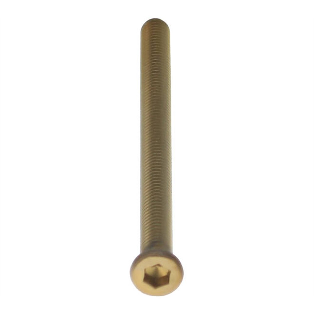 Intersteel bout 6-kant M6x84mm tbv SKG3 veiligheidsrozetten voor deurdikte 71-73mm - PVD messing getrommeld