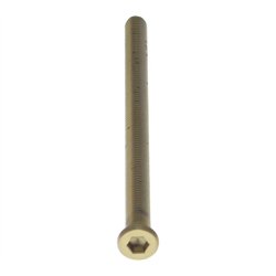 Intersteel bout 6-kant M6x100mm tbv SKG3 veiligheidsrozetten voor deurdikte 87-89mm - PVD messingkleur