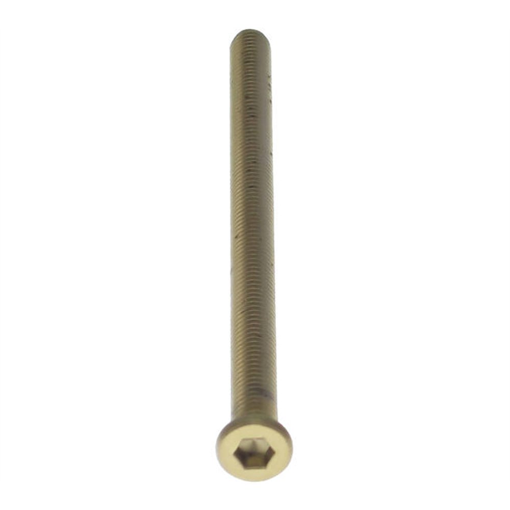Intersteel bout 6-kant M6x100mm tbv SKG3 veiligheidsrozetten voor deurdikte 87-89mm - PVD messingkleur