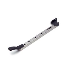 Raamuitzetter verstelbaar 30 cm - RVS finish/zwart