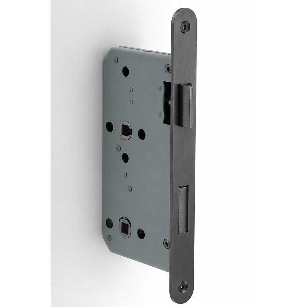 Formani Basics LBLA60-WC78 badkamer/toiletslot 78/8mm afgerond doornmaat 60mm - PVD mat zwart/PVD gunmetal