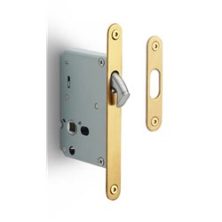 Formani Basics LBLSDA schuifdeurslot afgerond - PVD mat goud