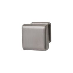 Gatdeel knopkruk Charley op vierkant rozet - PVD Inox