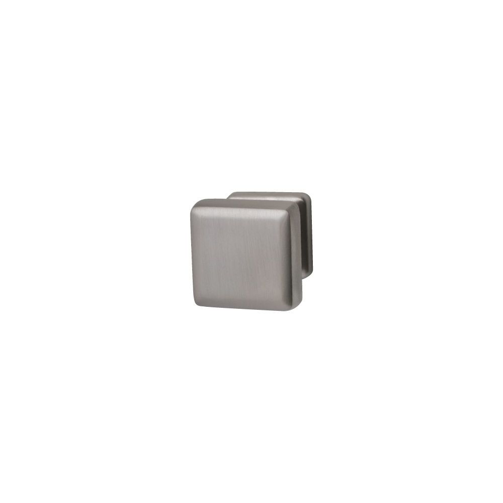 Gatdeel knopkruk Charley op vierkant rozet - PVD Inox