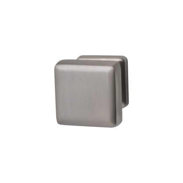 Hardbrass Gatdeel knopkruk Charley op vierkant rozet - PVD Inox
